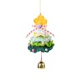 thumbnail image 3 of Opvise Christmas Crochet Pendant Snowflake Hanging Decoration Xmas Tree Ornament with Jingle Bell for Festive Home Living Room Decor, 3 of 8