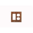 thumbnail image 1 of Premier Copper Products SCOR Copper Combination Switchplate with 2 Hole Outlet and Ground Fault-Rocker GFI Cover, 1 of 1