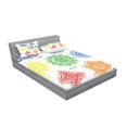 thumbnail image 2 of Ambesonne Mandala Fitted Sheet & Pillow Sham Set, Colorful, Queen, Multicolor, 2 of 2