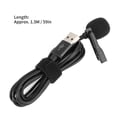 thumbnail image 4 of Lot de 2 mini microphones USB compacts et professionnels, avec clip de col et fil, pour interview, 4 of 4