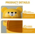 thumbnail image 3 of ADDHAT Basurero Compacto Amarillo Con Abatible Para Oficina Y Material PP, 3 of 8