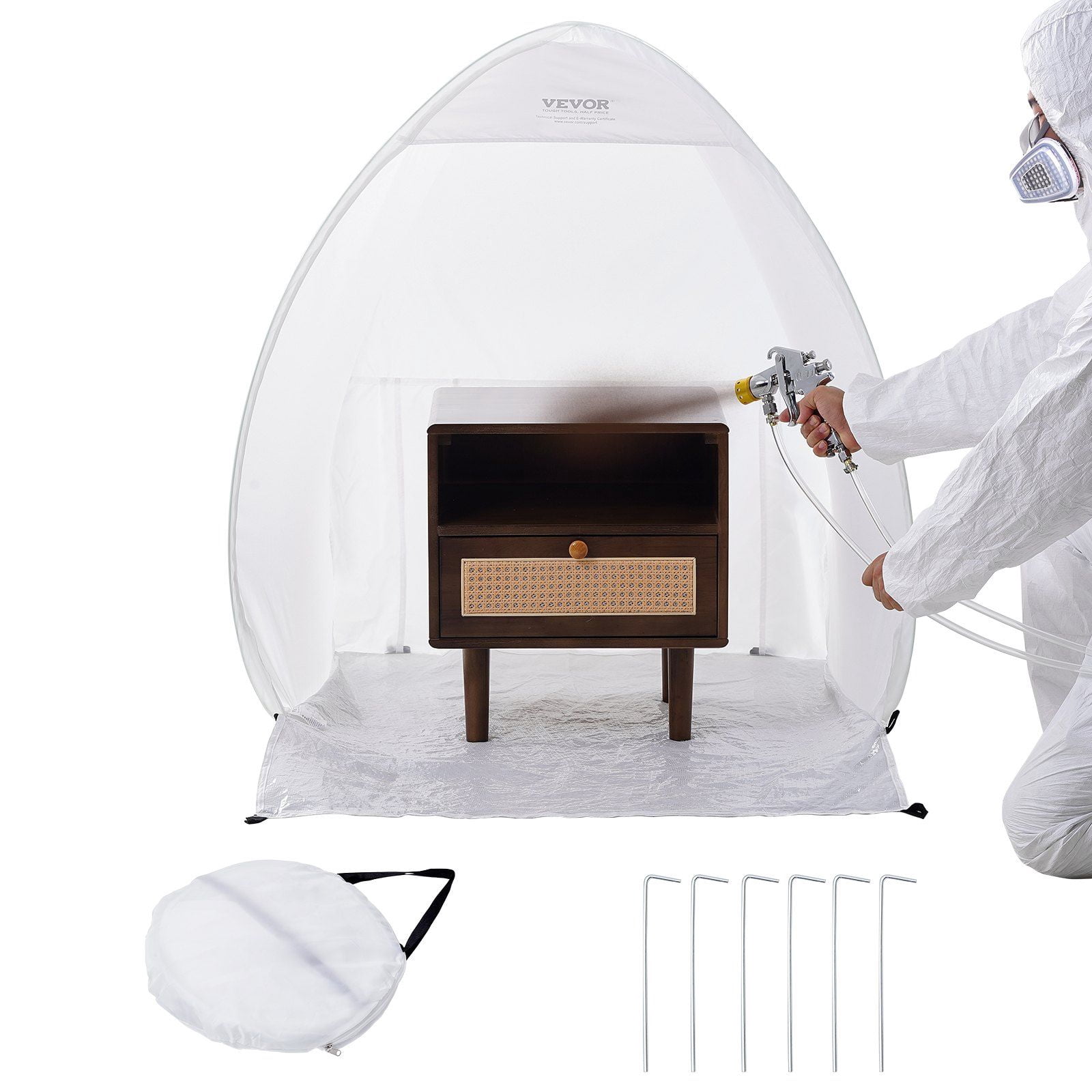 40x35x40 Inch Portable Spray Paint Tent Booth Pop Up Shelter – Ideal for Hobbyists & Crafters