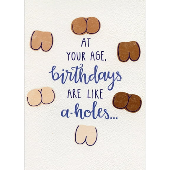 Designer Greetings Like A-Holes Funny / Humorous Risque Birthday Card