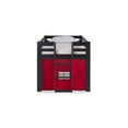 thumbnail image 4 of Alaterre Furniture Jasper Twin Junior Loft Bed, Espresso Frame and Blue/Red Playhouse Tent, 4 of 6