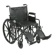Drive Silver Sport 2 Wheelchair Steel 20"W x 16"D Swing-Away Footrest SSP220DDA-ELR
