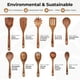 thumbnail image 4 of Juego de utensilios de cocina Woodenhouse, 10 cucharas de madera de teca, 4 of 6