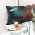 thumbnail image 4 of Fotbe Cute Flower Chihuahua Puppy Funda de Almohada Decorativa Estilo Occidental, Lujo en Algodón, Fundas para Almohadas King, Cojín Estampado para Decoración del Hogar-14"x20", 4 of 6