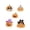 5pc, variant on Halloween Ghost Cute Hand Towel with Hanging Loop, Quick Dry Hand, Microfiber Fleece Absorbent Kitchen Towels Decorative for Bathroom Kids Bedroom