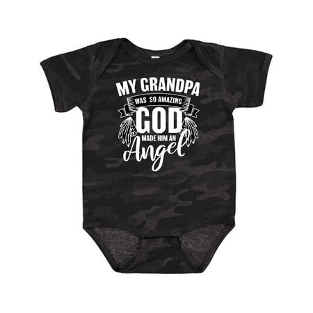 

Inktastic My Grandpa Was So Amazing God Made Him an Angel Gift Baby Boy or Baby Girl Bodysuit