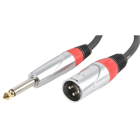 PULSE - 6.35mm (1/4") 2-Pole Jack Plug to 3-Pin XLR Plug Lead, 1m