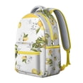 thumbnail image 2 of Lemon Pattern Student Bookbag - Lightweight Backpack for Teens & College, Large Capacity Laptop Backpack with Padded Straps, Cute Gift, 2 of 6