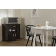 thumbnail image 3 of South Shore Axess Microwave Cart on Wheels, in Chocolate, 3 of 17