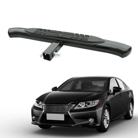 10 Step Bumper (Dilwe Black Universal 4 Curved Hitch Step Bumper Guard For vehicles with 2 Receiver, Hitch Step Guard, 2inch Receiver Hitch)
