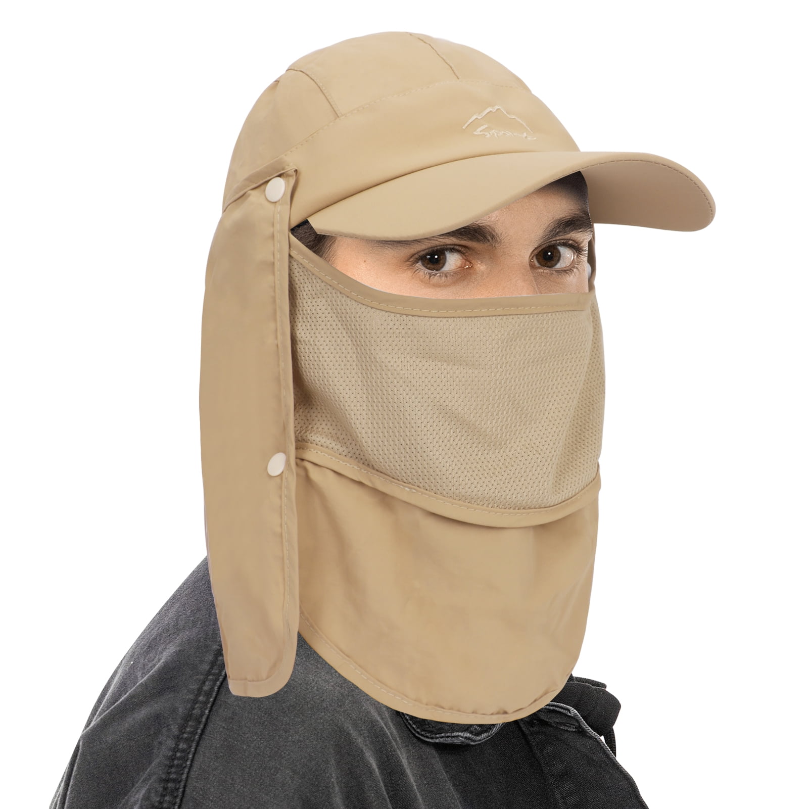 Toplive Fishing Hat,Outdoor Sun Protection Hat Wide Brim Hat with Face