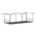 thumbnail image 7 of Overhead Garage Storage Rack, 700 lb Capacity, Adjustable Height 22-42", Heavy Duty Ceiling Mounted, Side Panels for Safety, Carbon Steel Construction, Black, 7 of 7