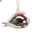 thumbnail image 1 of Dog Pendant Decorative Santa Hat Creative Anti-crack Christmas Tree Pendant, 1 of 4
