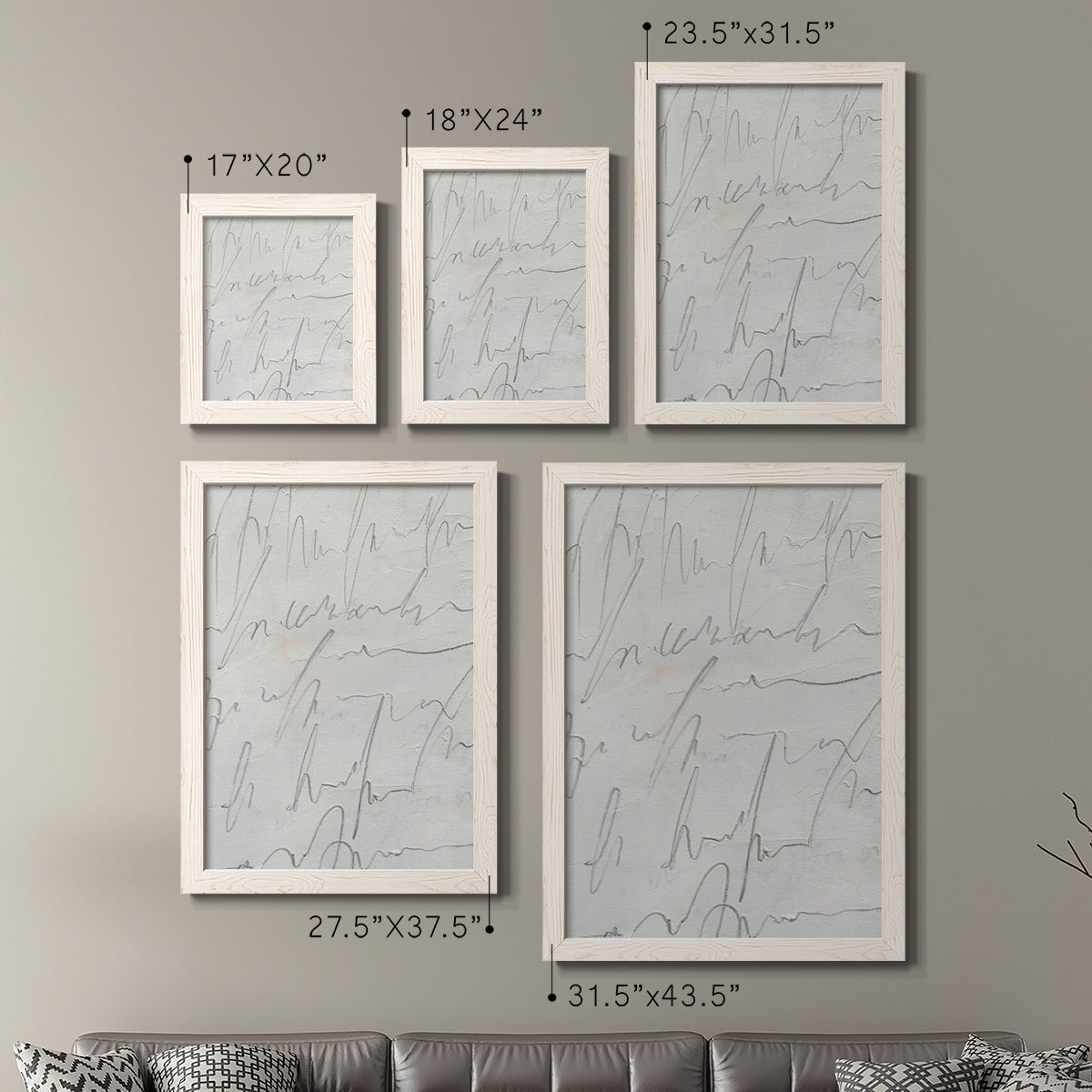 Scrabble I - Premium Framed Canvas 2 Piece Set - Ready to Hang