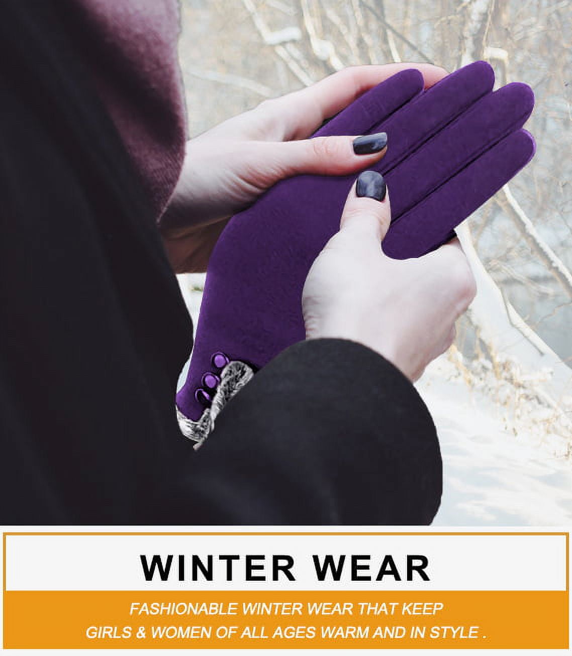 Whiteleopard Womens Winter Warm Gloves With Sensitive Touch, 57% OFF