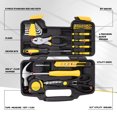 thumbnail image 2 of 39Pcs Home Repair Hand Tool Set Toolbox Bit Drive Plier Hammer Scissor Hex Key Househeld Garage Garden Office DIY Yellow, 2 of 7