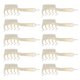 thumbnail image 5 of 10 Uds. Peine de dientes anchos en forma de Z, elegante, portátil, distribución de doble cara, costura de pelo, peine, herramienta de estilismo, brillo dorado, 5 of 5