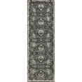 thumbnail image 1 of LR Resources RUGSA99649GRY2369 2 ft. 3 in. x 6 ft. 9 in. Traditional Floral Jacobean Runner Rug - Gray, 1 of 1