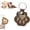 Dark Brown, variant on Leather Pet Memorial Keychain, Pet Memorial Gifts for Cat Dog, Pet Hair Keepsake Keyring for Bag Purse Paw Charm Key Holder, Keep Their Memory Close, Always