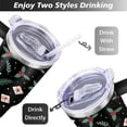 thumbnail image 5 of Christmas 40 OZ Tumbler with Handle Insulated Leakproof Christmas Snowflake Ball Travel Mug Modern Cafe Tumblers for Spring Summer Birthday Christmas for Women Men Friend Dad, 5 of 6