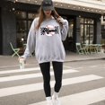 thumbnail image 3 of Baseball Mama Checkered Baseball Mom Sweatshirt Women Gift for Softball Mom Gray Sweatshirt Adult Large, 3 of 6