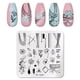 thumbnail image 2 of Placas de estampado para manicura, 5 uds., placas de sellos para uñas cuadradas a la moda, imagen DIY, plantilla de flores, impresión, diseño de salón de manicura, arte de uñas, 2 of 5