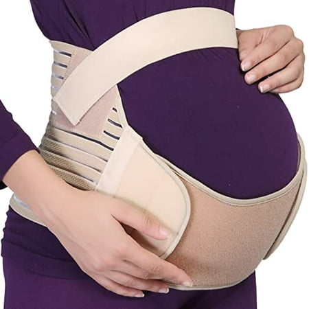 

Egebert Pregnancy Support Maternity Belt Waist/Back/Abdomen Band Belly Brace Beige Size XL