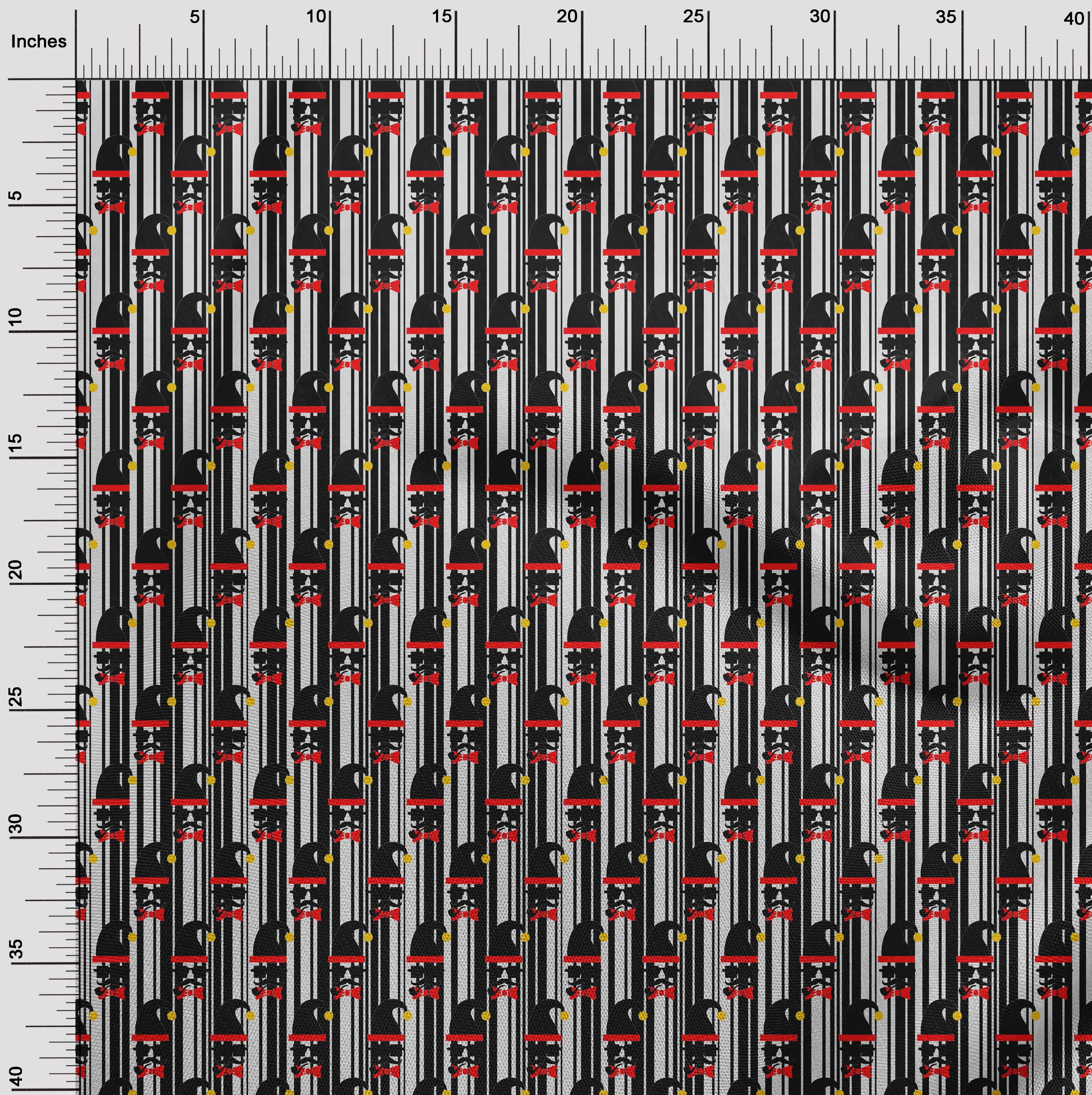 oneOone Viscose Jersey Black Fabric Christmas Quilting Supplies Print Sewing Fabric By The Yard 60 Inch Wide-ZY