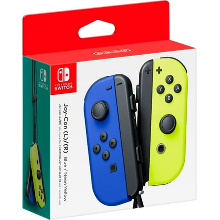 Refurbished Nintendo HACAJAPAA Switch Joy-Con Pair, Neon Blue