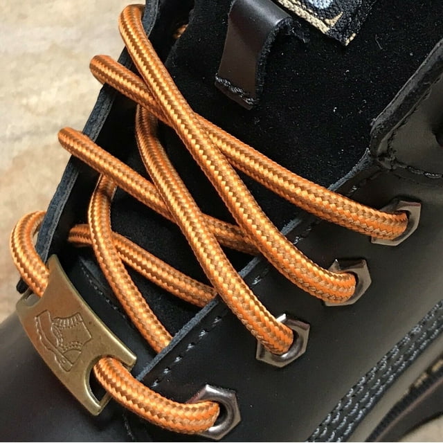 Lacets Ronds Épais 5MM pour Bottes Lacets de Remplacement pour Randonnée Marche Sécurité Travail
