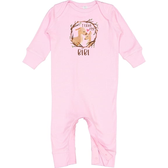 Inktastic I Love My Bibi Baby Romper Coveralls