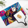 thumbnail image 4 of BaHomeck placemats Set of 4 Colorful Pug, With Vibrant Colors And Colorful Background Cotton Linen rectangle Placemats for Kitchen Dining Table Indoor,Outdoor,18*12inch, 4 of 4