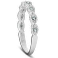 thumbnail image 3 of Pompeii 1/10 Ct Lab Grown Diamond Wedding Ring Vintage 14k White Gold (H/I,I1), 3 of 4