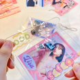 thumbnail image 5 of Transparent Simple Photo Organizer Waterproof Key ring Card Storage Bag Small Wallet Keychain Photo Card Holder Coin purse 03, 5 of 8