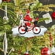 thumbnail image 1 of Santa Claus Christmas Pendant Acrylic Puppy Doll Bicycle Christmas Tree Hanging Suit, 1 of 6