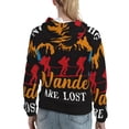 thumbnail image 7 of Picia Not All Who Wander Are Lost Hiking Pattern Casual Women's Hoodie, Hooded Sweatshirt with Kangaroo Pocket, Comfortable Pullover with Eye-catching Drawstrings-X-Large, 7 of 7