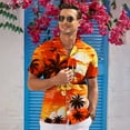 thumbnail image 3 of HAOMEILI Men's Hawaiian Shirt Short Sleeve Floral Button Down Shirts Tropical Holiday Beach Shirts, 3 of 7