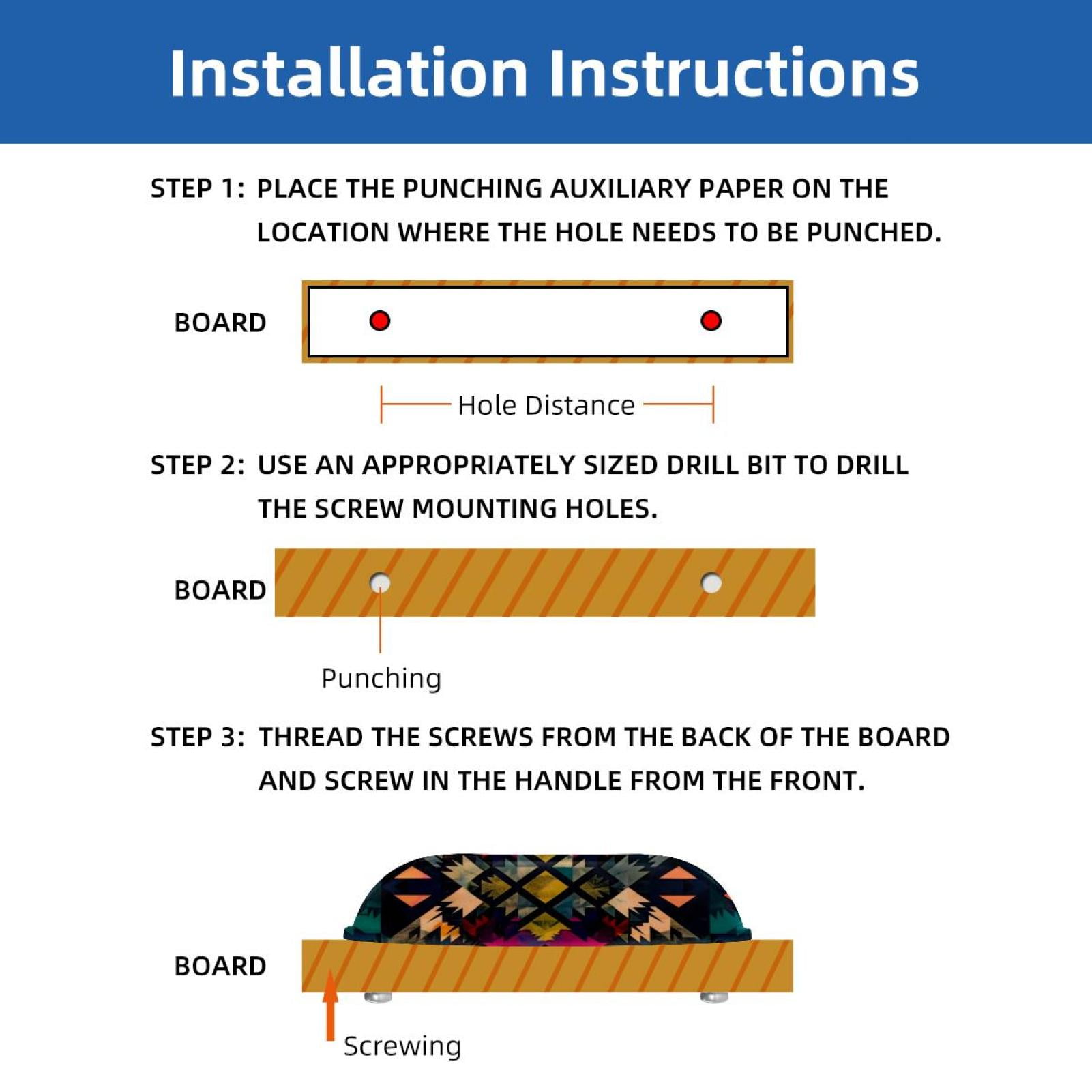 PhooArto 6 Pcs Cup Drawer Pulls, Art Abstract Geometric Pattern Shell Shape Handles Cabinet Knobs for Dresser Cupboard Closet Wardrobe with Screws