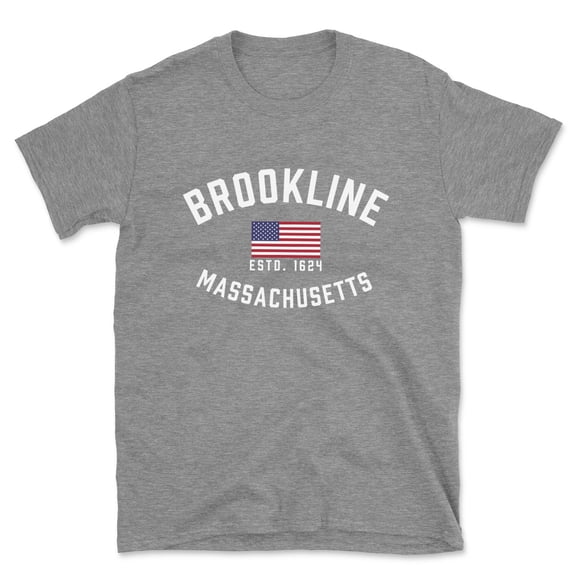 Brookline Massachusetts Patriot Men's Cotton T-Shirt