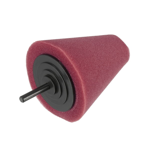 Dark Red Car Cone Polishing Pad Sponge Buffing Pads for Automotive Polishing Wheel Hub Care Cleaner