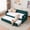 Green, variant on Leumius Twin Size Upholstered Daybed Frame with Trundle, Sofa Bed with Wood Slat Support for Bedroom Living Room Guest Room Grey
