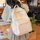 thumbnail image 1 of Bolso de hombro para estudiantes de mujer, mochila de compras de nailon para mujer, Color sólido, informal, de gran capacidad, con cremallera suave, para deportes al aire libre, 1 of 8