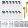 thumbnail image 1 of 12 Bags For Vorwerk Kobold Vk200 Fp200 Vacuum Cleaner With 3 X Motor Filters, 18 X Scented Chips, 2 X Brushes, Replacement Bags For Kobold Vk200 Fp200, 1 of 4