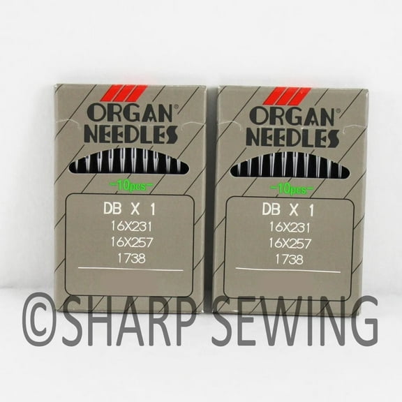 Teamwork 20 ORGAN COOL-SEW 16X257CS SIZE#16  INDUSTRIAL LOCKSTITCH  NEEDLES