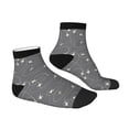 thumbnail image 3 of Bingfone Airplane Routes Around The World Design Patterned Men'S Women'S Casual Cotton Socks, 3 of 9