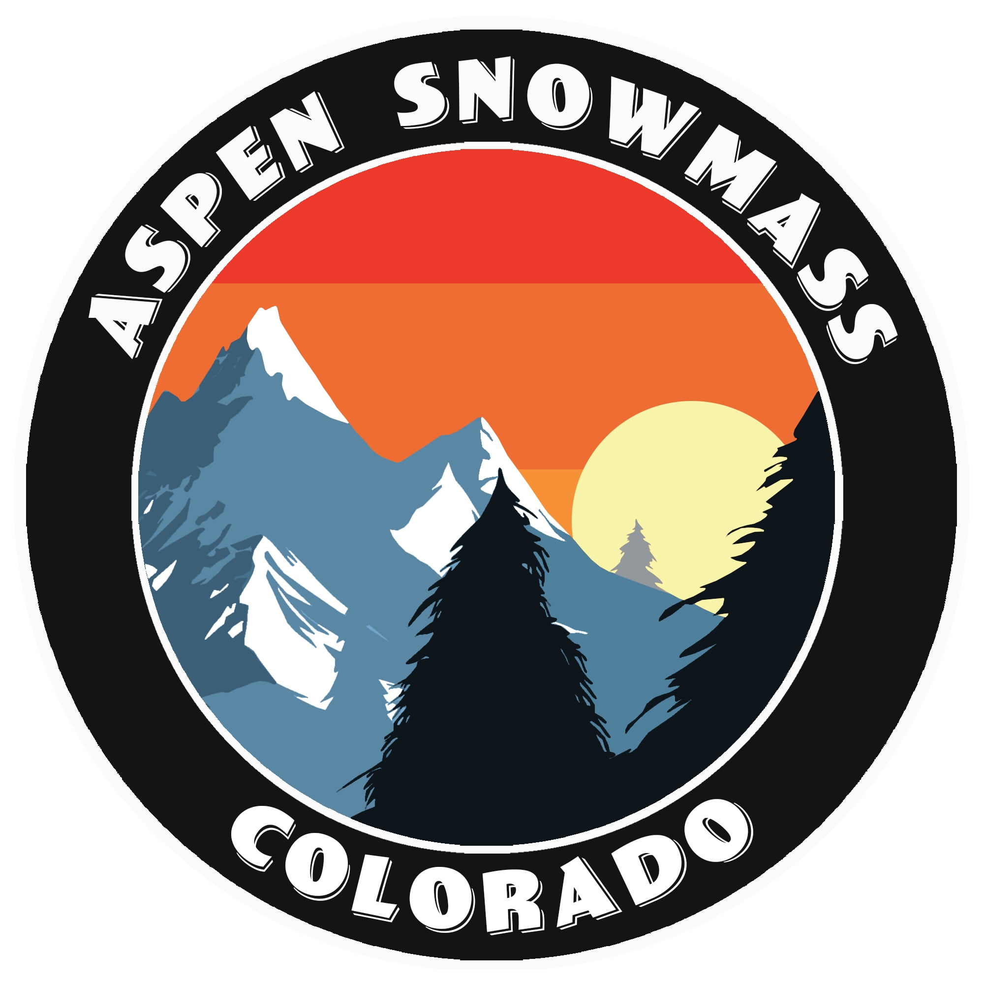 Aspen Snowmass, Colorado Decorative Car Truck Decal Window Sticker