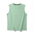 thumbnail image 2 of Hessimy Men's Tank Top Cotton Moisture Wicking Muscle Shirt Summer Sleeveless Shirts Gym Workout Tank（Light Green,M), 2 of 3